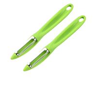 Éplucheur Légumes 2 Pcs, Econome Tomate et Pomme de Terre en Inox | Lame robuste, prise en main confortable, nettoyage rapide, usage polyvalent, lot économique