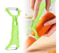 Éplucheur Multifonctionnel en Acier Inoxydable, Râpe légumes double face, culte maisonculte VeggieGlide - Julienne Cutter de Fruits et Légumes avec Poignée Ergonomique