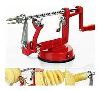 Éplucheur Pommes Manuel - 1pc Rouge Pèle Fruit Légume 3 en 1 Métal - L18cm - Cuisine Pâtisserie Outil NORVYN