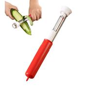 Éplucheurs pour cuisine 2 en 1 vide-poire et éplucheur rétractable | Évideur manuel Pour parents chefs dortoir préparation de repas de fête cuisine quotidienne camping-car hôtel Rouge