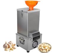 Éplucheuse à ail 200 W, Éplucheur d'ail électrique en acier inoxydable | Séparateur automatique de gousses d'ail, Rendement de 20 à 25 kg/h, pour cuisines de restaurant