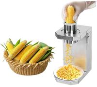 Éplucheuse à maïs automatique, égreneuse électrique, goulotte de 7 cm et conception en acier inoxydable, épluchage rapide pour restaurants et cuisines domestiques
