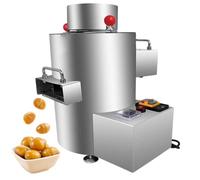 Éplucheuse de châtaignes électrique professionnelle, 100 kg/h 16Blades | Machine à écaler et éplucher les châtaignes (100 kg/h) - Minuteur et signal sonore, protection des amandes, modèle en acier