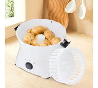 Éplucheuse électrique pour pommes de terre - P09 - Temps d'épluchage : 2 à 4 min - Lames en acier inoxydable - Pour pommes de terre et légumes - Ivoire