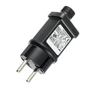 EPLZON 31V 6W LED Transformateur Prise Clignotante IP44 Adaptateur Pilote avec Minuterie 8 Modes pour Lumières de Décoration Clignotantes Lumières de Glaçons Rideau Lumineux Eclairage de jardin
