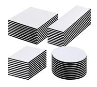 EPLZON 40 Pièces Scratch Autocollant Double Face, Bande Adhésif Puissant Scratch Double Face, pour Ménage, tissu, mur, sol, porte, Bricolage, Cadre Photos Et L'Artisanat