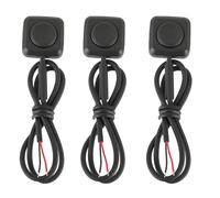 EPLZON Lot de 3 Interrupteurs à Bouton Poussoir Momentanés,12 V/24 V Mini interrupteur à bouton poussoir pour montage en surface pour Contrôle Industriel, Expériences Electroniques