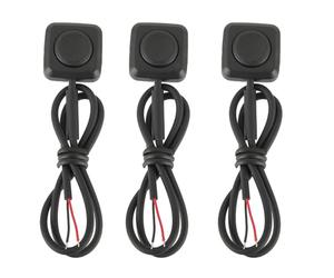 EPLZON Lot de 3 Interrupteurs à Bouton Poussoir Momentanés,12 V/24 V Mini interrupteur à bouton poussoir pour montage en surface pour Contrôle Industriel, Expériences Electroniques
