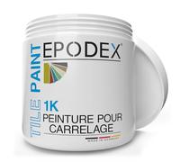 EPODEX 1K Peinture carrelage cuisine, salle de bain et plus - vernis carrelage mural à usage normal, peinture satinée, 1kg (une couche sur 8m²) - Cappuccino