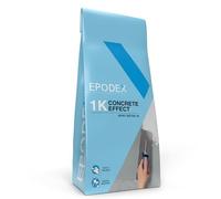 EPODEX CONCRETE EFFECT Enduit décoratif effet béton - Terrabrown | Crépi structuré pour murs, carrelages & plus - Intérieur & Extérieur - 5 kg (5 m² - couche de 1 mm)