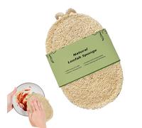 Éponge à vaisselle en luffa naturelle, prise en main confortable, réutilisable, outil de nettoyage pour casseroles, poêles, poêles, évier, salle de bain, cuisine, ménage