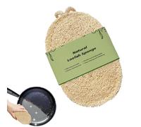 Éponge à vaisselle naturelle - éponge de nettoyage luffa | Tampoņ à récurer réutilisable pour casseroles et poêles, carré/rond, biodégradable, pour cuisine domestique, poêle de salle de bains