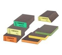 Éponge abrasive Bosch Expert pour ponçage en mousse Mousse verte, face abrasive gris foncé/marron G