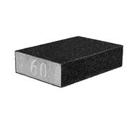 Éponge abrasive - GRAPHITE - Réf. 55H915 - Grain 60 (K60) - 70 x 25 x 10 mm - Humide/sec
