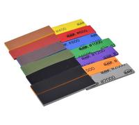 Éponge abrasive, lot de 35 pièces, papier abrasif utilisable à l'état sec ou humide, grain 400-2000, éponge abrasive flexible pour le bois et le plastique