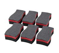 Éponge barbecue - BBQ PARTY - Set 6 pièces - Double face abrasive & mousse - Ergonomique 14,5 x 8 x 4 cm - Durable