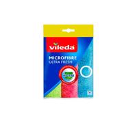 Eponge - Carre Vaisselle - Tampon A Recurer - Brosse Vaisselle - Chiffon microfibre Vileda Ultra Fresh 2 + 1 162660