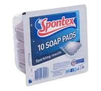 Eponge - Carre Vaisselle - Tampon A Recurer - Brosse Vaisselle - Nettoyants trempés Spontex 10 pièces tampons de savon 00004