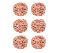 Eponge Cuivre, 2/4/6 Pièces, Gratounette Cuivre, Eponge pour Cuisine Gratounette Heavy Duty De Cuisine Pots Casseroles Brosse De Nettoyage, pour Nettoyer Les Casseroles Et Les Bols