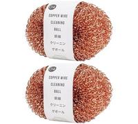 Eponge Cuivre Pour Cuisine, 2 Pièces Grattoir Cuivre Vaisselle, Paille De Cuivres, Eponge Grattoir Cuivres Réutilisable, Pour Vaisselle,casseroles,poêles