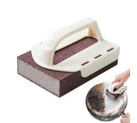 Éponge de nettoyage en émeril, tampons de nettoyage avec poignée | Éponge abrasive pour casseroles et poêles pour plan de travail, plan de cuisson, hotte, four, grille, cuisinière