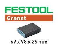 Festool Éponge de ponçage 69x98x26 60 GR/6 Granat Quantité:6