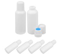 Éponge en Plastique Flacon Applicateur Lot de 6 Rechargeable Blanc, 100ml | Liniments et Remède Liquides, Format Voyage, Léger et Pratique, Design Soigné, à Remplir Facilement