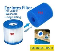 Éponge filtrante réutilisable - ULISEM - Mousse biologique - Piscine Intex type H