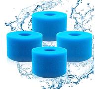 Éponge Filtrante Type A, 4 PCS Filtre Éponge Cartouche, Filtre Pompe Piscine, Éponges de Filtration de Type S1, Filtres en Mousse pour Spa, Filtres à Éponges pour Piscines, Spas, Aquariums(10.8×7.3cm)