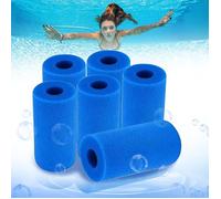 Éponge Filtrante Type A, Mousse pour Filtre Piscine, Filtre Piscine Lavable Reutilisable, Filtre Spa Intex Reutilisable, 2 Pièces