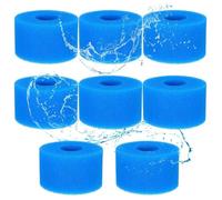 Éponge Filtrante Type S1,Lot de 8 Filtre Spa S1 Mousse,Piscine Réutilisables et Lavables, Filtre en Mousse pour Spa, Piscine
