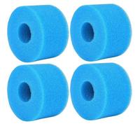 Éponge Filtrante Type S1, Mousse pour Filtre Piscine, Filtre Piscine Lavable Reutilisable, pour Intex Type S1, 4 Pièces