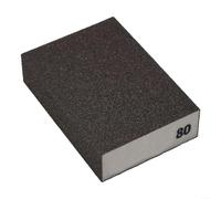 Éponge flexible en mousse haute densité pour meulage mural et meuble, disponible en gros grains moyens et fins (80#)