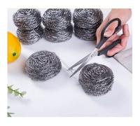 éponge grattante en Acier d'inoxydable, éponge à récurer - Lot de 10 pcs,