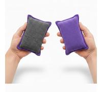 Éponge Lavable et Réutilisable | 4 Couleurs | Économique et Durable | Double Face : Microfibre et Grattante | Anti-Rayures | Vaisselle | Vendue à l'Unité | Fabriqué en Europe (Violet)