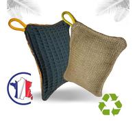 Eponge lavable, réutilisable fabriquée en France, écologique, pour nettoyer tous supports, vaisselle, salle de bain, sanitaires,
