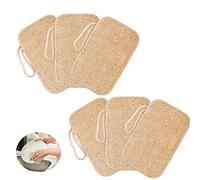 Eponge Loofah éponge végétale de luffa de qualité supérieure, Éponges à vaisselle 6 Pièces,lavable réutilisable Biologique,Emission de CO2 réduite,éponges spéciales casseroles et vaisselle