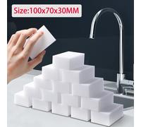 Éponge magique blanche en mélamine 100x70x30mm, gomme de nettoyage pour cuisine, salle de bains, outils de nettoyage de bureau 30PCS