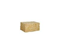 Eponge végétale de nettoyage LUGDUNUM SPONGIA Brune 14x9x5cm Pores ouverts