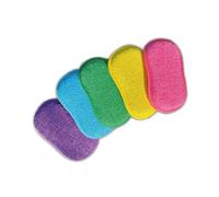 EPONGENIO - MYBO TV - Lot de 5 Éponges Double Faces Réutilisables - Lavables en Machine - Anti Rayure et Multi-Surfaces - Multicolores - 11 cm x 17 cm - Vu à la Télé