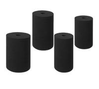Éponges Cylindriques Noires 4 Pièces pour Tourne Tasse