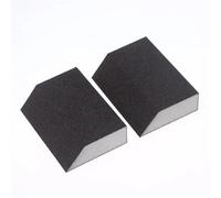 Éponges de ponçage, Bloc de ponçage papier verre éponge ensemble 5-7 pièces 60-240 grain noir lavable réutilisable(A4)