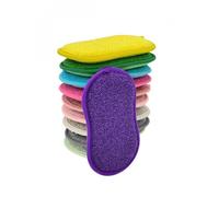 éponges tout usage - Couleur aléatoire - Lavables et réutilisables - Tampons à récurer double face en microfibre anti-rayures pour