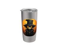 Épouvantail Halloween dessin animé effrayant épouvantail Gobelet isotherme en acier inoxydable double paroi