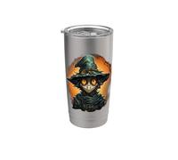Épouvantail Halloween dessin animé effrayant épouvantail Gobelet isotherme en acier inoxydable double paroi