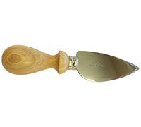 Eppicotispai couteau à fromage Parmesan/dur en acier inoxydable avec poignée en bois, 6-5/20,3 cm