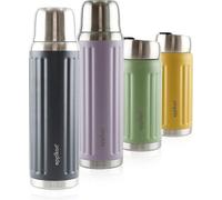 eppikan® EppiGrand : bouteille isotherme en acier inoxydable, 750 ml, anti-fuites, avec gobelet à double paroi (Night Grey)