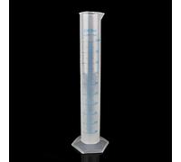 Eprouvette Graduée en Plastique, Cylindre de Mesure de 500 Ml Eprouvette de Mesure gradué Réutilisable avec Base Stable Graduation Imprimée Bleue pour Bar Cuisine Domicile