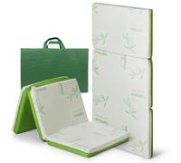 EPSELIA Matelas pour lit d’Enfant Pliable en Bambou Bio avec Sac, pour Voyage ou Camping, 60x120 cm, H6, Certifié Anti-étouffement EN16890:2017, polyuréthane perforé CertiPUR™ Oeko-TEX®