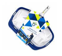 Épuisette de fond piscine OCEDIS Série PRO métal avec raclette et filet nylon micro-mesh